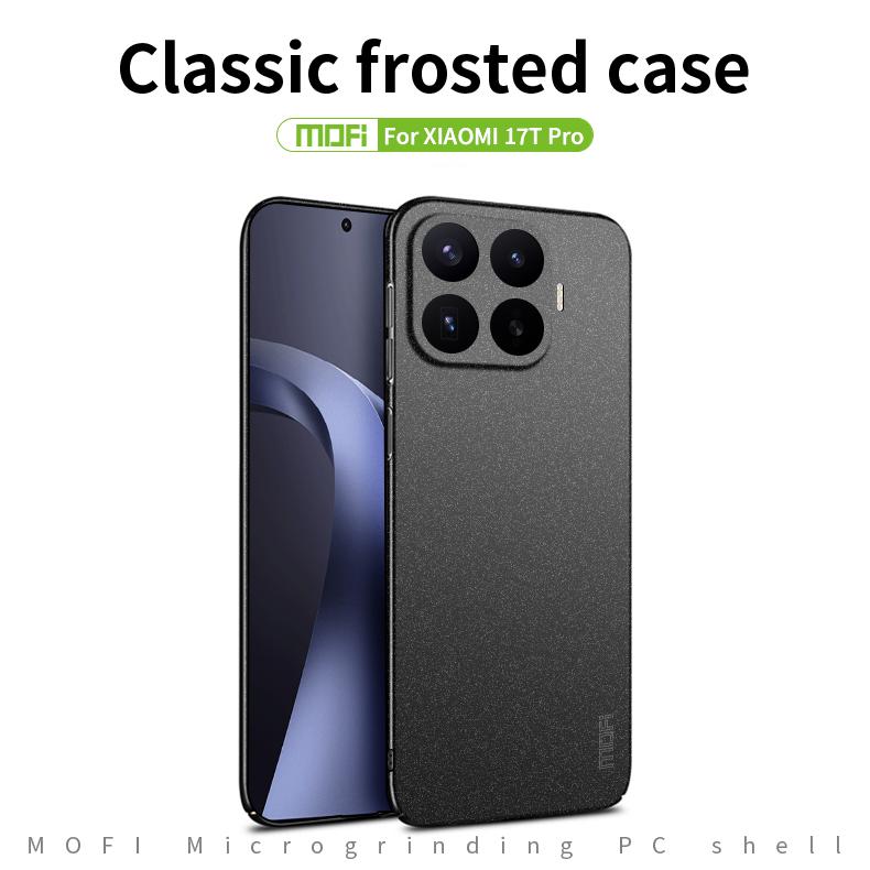 For Xiaomi 17T Pro 5G MOFI Fandun Series Frosted PC Ultra-thin All-inclusive Phone Case(Gray)