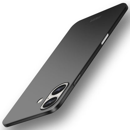 For iPhone 18 MOFI Frosted PC Ultra-thin Hard Phone Case - Black - SYA002286814A