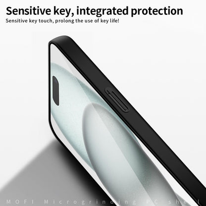 For iPhone 18 MOFI Frosted PC Ultra-thin Hard Phone Case - Black - SYA002286814A