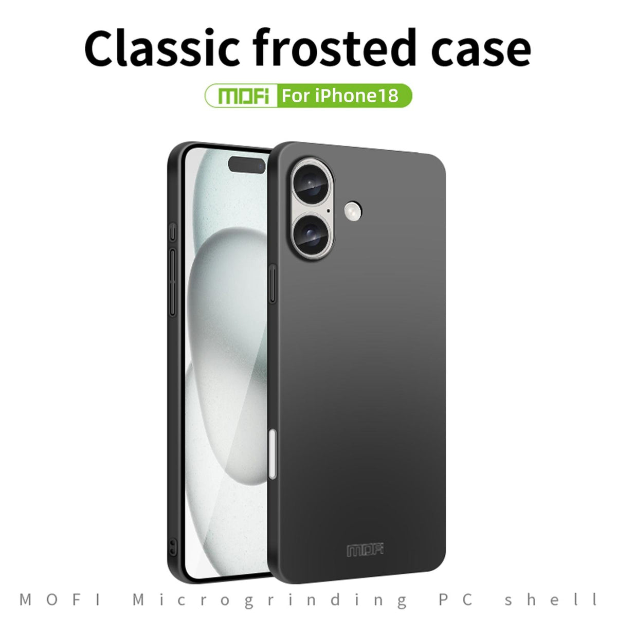 For iPhone 18 MOFI Frosted PC Ultra-thin Hard Phone Case - Red - SYA002286814C