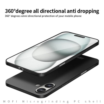 For iPhone 18 MOFI Frosted PC Ultra-thin Hard Phone Case - Gold - SYA002286814D