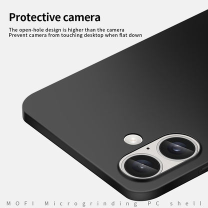 For iPhone 18 MOFI Frosted PC Ultra-thin Hard Phone Case - Gold - SYA002286814D