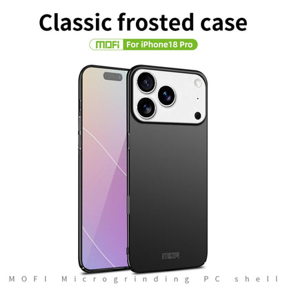 For iPhone 18 Pro MOFI Frosted PC Ultra-thin Hard Phone Case - Gold - SYA002286815D