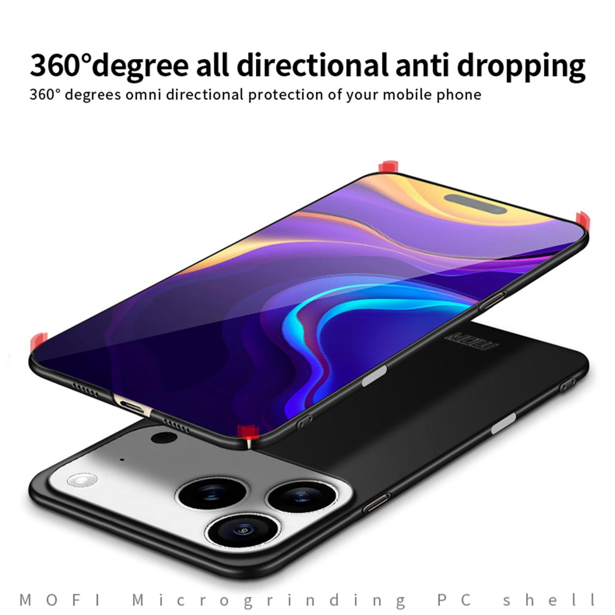 For iPhone 18 Pro Max MOFI Frosted PC Ultra-thin Hard Phone Case - Red - SYA002286816C