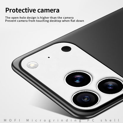 For iPhone 18 Pro Max MOFI Frosted PC Ultra-thin Hard Phone Case - Gold - SYA002286816D