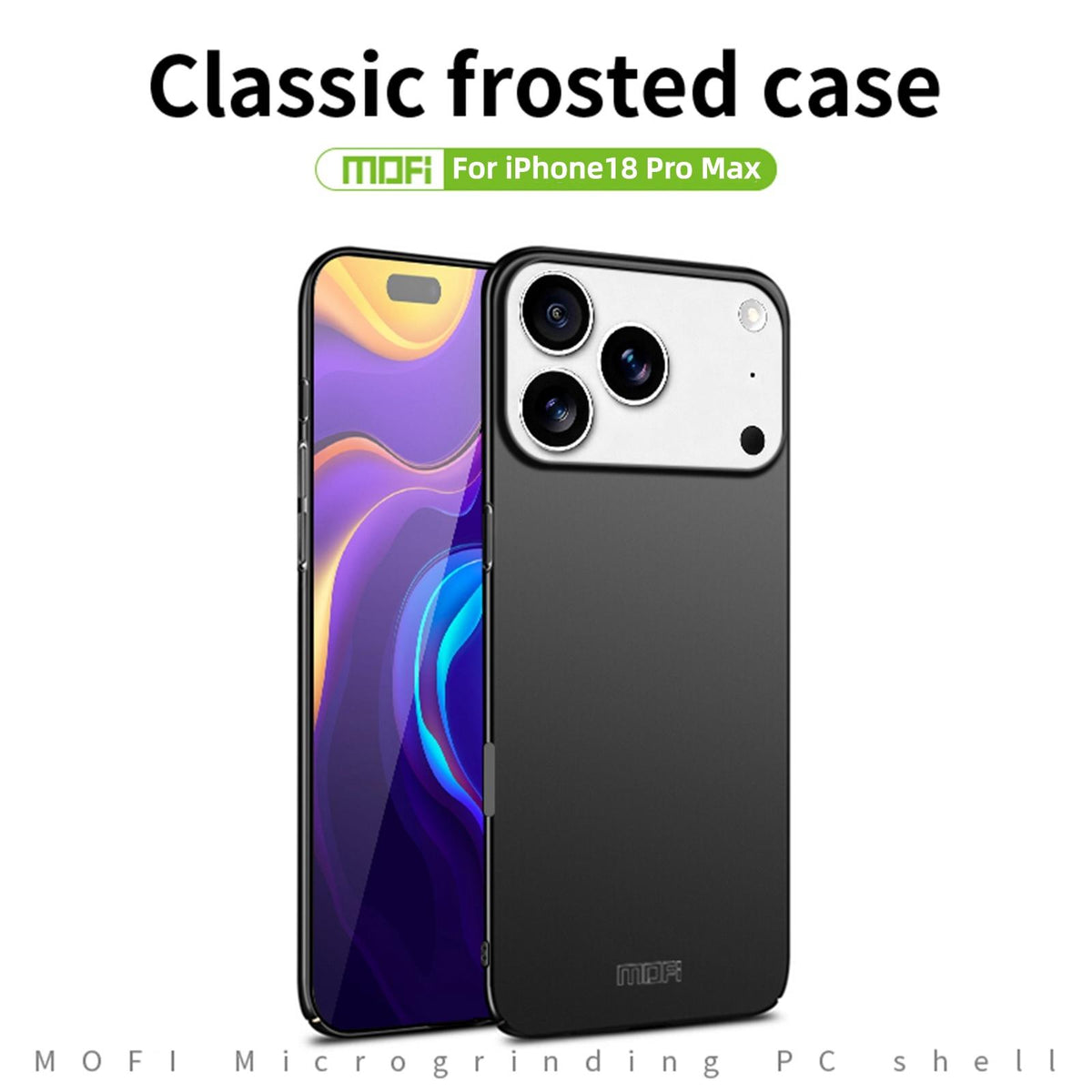 For iPhone 18 Pro Max MOFI Frosted PC Ultra-thin Hard Phone Case - Rose Gold - SYA002286816E