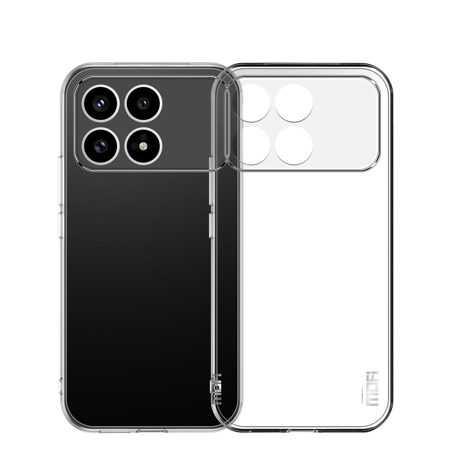 For Xiaomi Redmi K90 MOFI Ming Series Ultra-thin TPU Phone Case(Transparent)