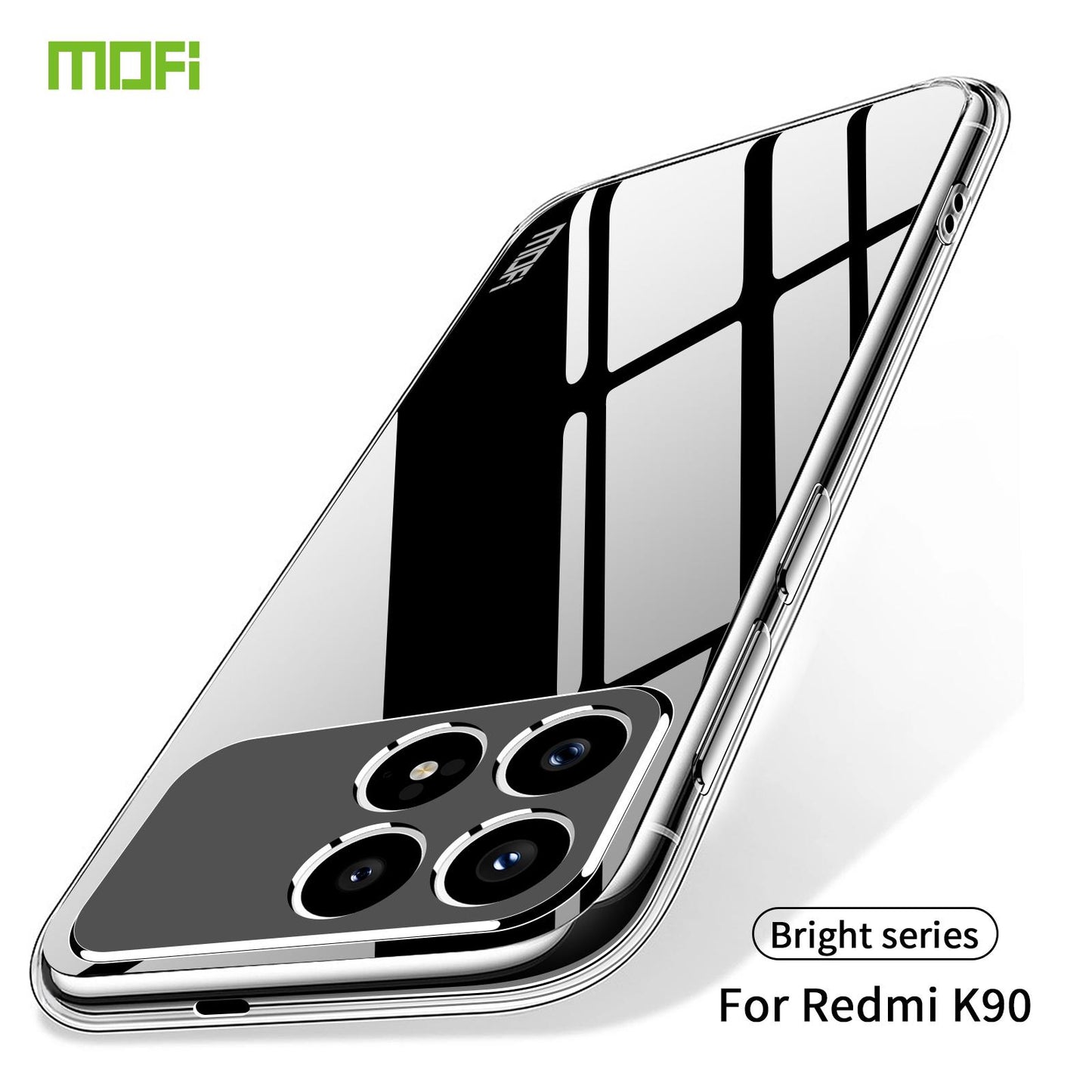 For Xiaomi Redmi K90 MOFI Ming Series Ultra-thin TPU Phone Case(Transparent)