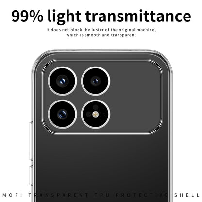 For Xiaomi Redmi K90 MOFI Ming Series Ultra-thin TPU Phone Case(Transparent)