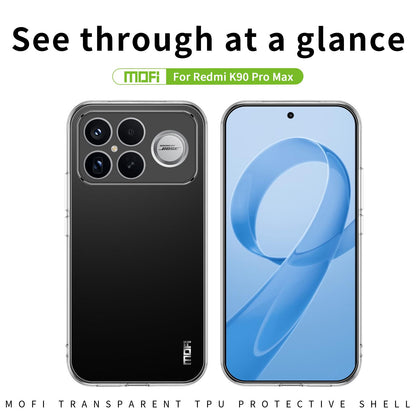 For Redmi K90 Pro Max / Poco F8 Ultra MOFI Ming Series Ultra-thin TPU Phone Case(Transparent)