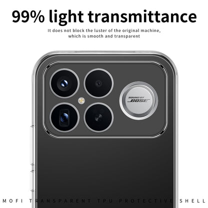 For Redmi K90 Pro Max / Poco F8 Ultra MOFI Ming Series Ultra-thin TPU Phone Case(Transparent)