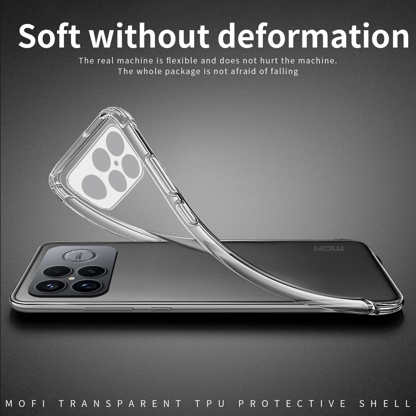 For Redmi K90 Pro Max / Poco F8 Ultra MOFI Ming Series Ultra-thin TPU Phone Case(Transparent)