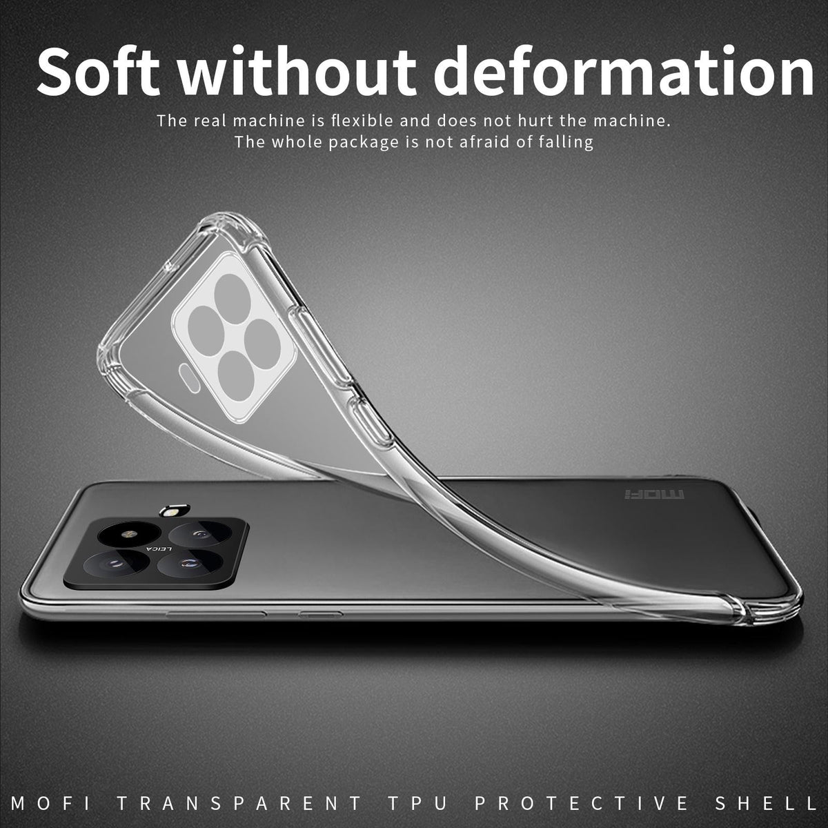 For Xiaomi 17T Pro 5G MOFI Ming Series Ultra-thin TPU Phone Case - Transparent - SYA002295449A