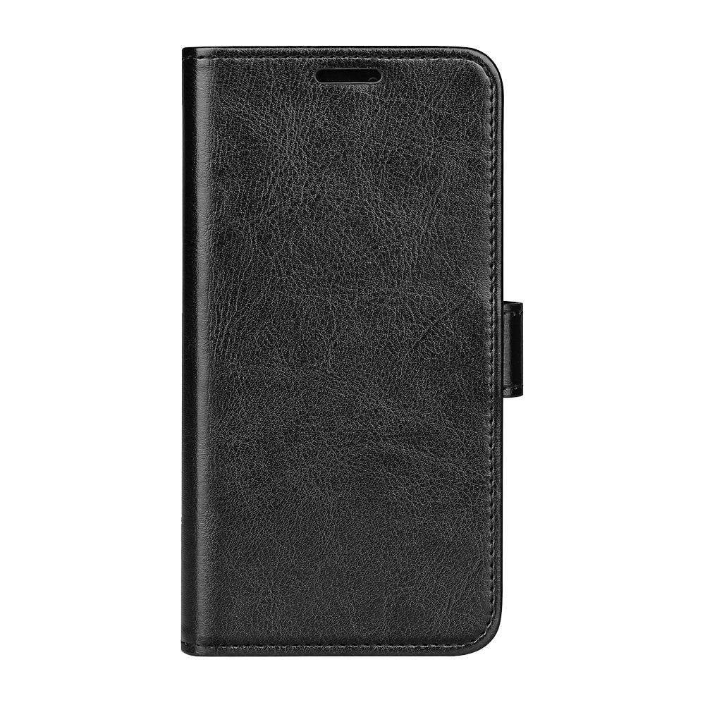 For Galaxy S26 FE 5G R64 Texture Horizontal Flip Leather Phone Case - Black - SYA002302035A