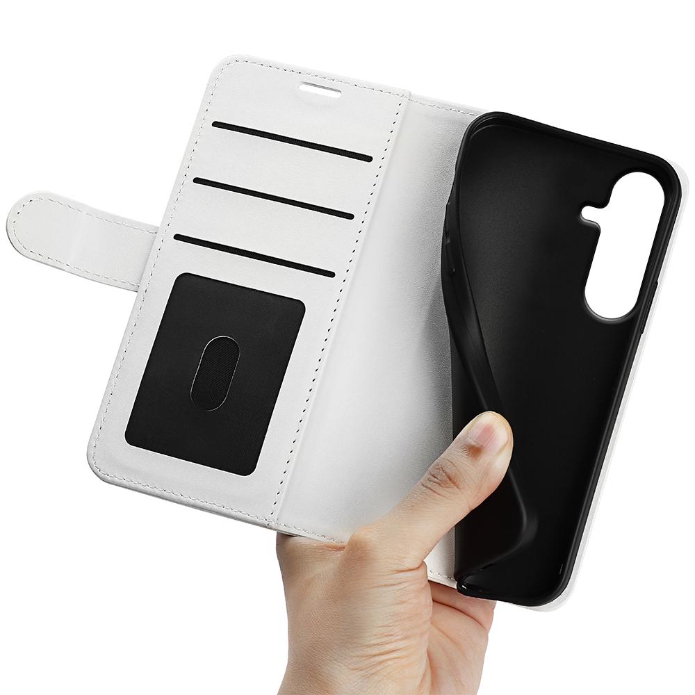 For Galaxy S26 FE 5G R64 Texture Horizontal Flip Leather Phone Case - White - SYA002302035B