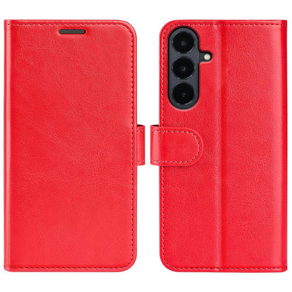 For Galaxy S26 FE 5G R64 Texture Horizontal Flip Leather Phone Case - Red - SYA002302035C