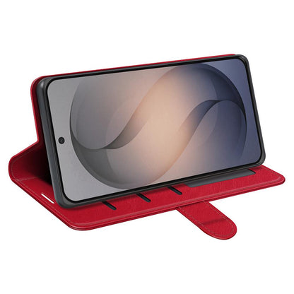 For Galaxy S26 FE 5G R64 Texture Horizontal Flip Leather Phone Case - Red - SYA002302035C