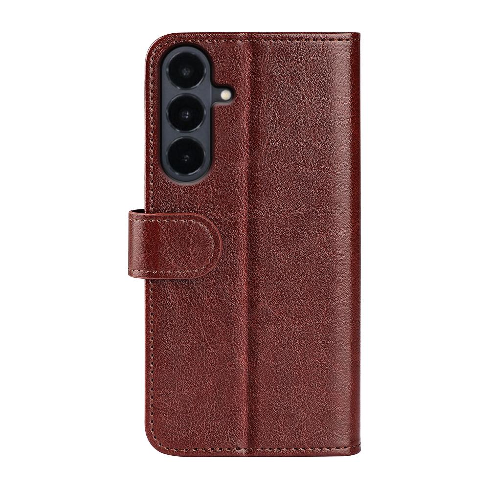 For Galaxy S26 FE 5G R64 Texture Horizontal Flip Leather Phone Case - Brown - SYA002302035D