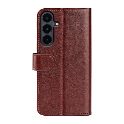 For Galaxy S26 FE 5G R64 Texture Horizontal Flip Leather Phone Case - Brown - SYA002302035D