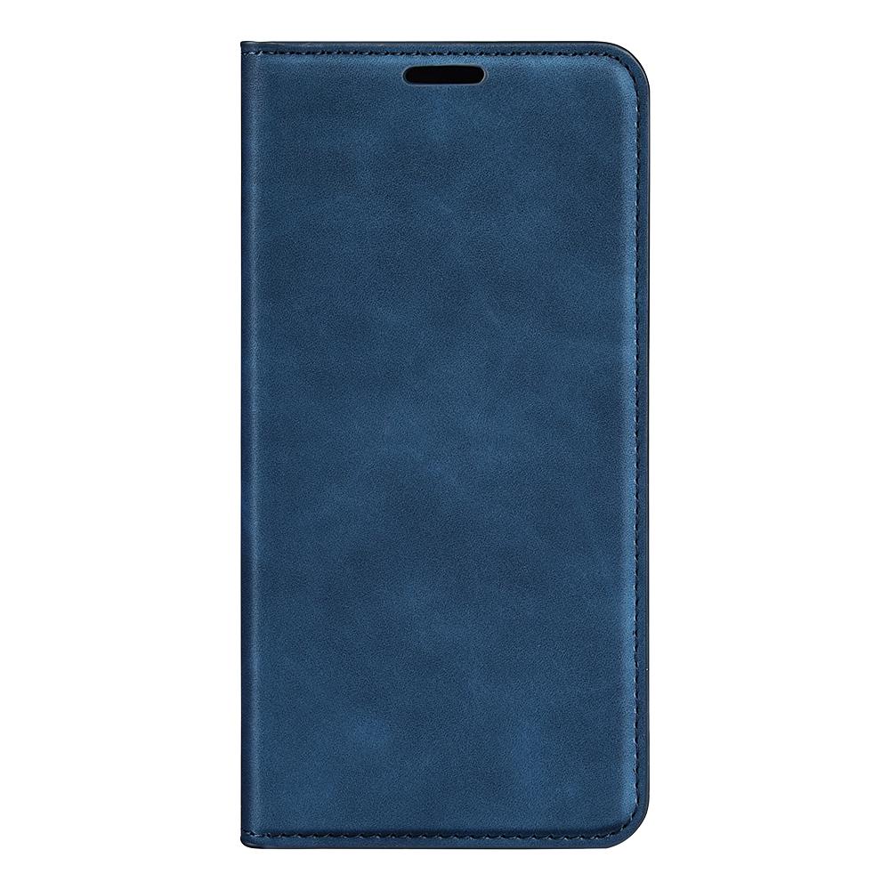 For Galaxy S26 FE  5G Retro-skin Magnetic Suction Leather Phone Case - Dark Blue - SYA002302934C