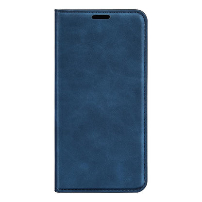 For Galaxy S26 FE  5G Retro-skin Magnetic Suction Leather Phone Case - Dark Blue - SYA002302934C