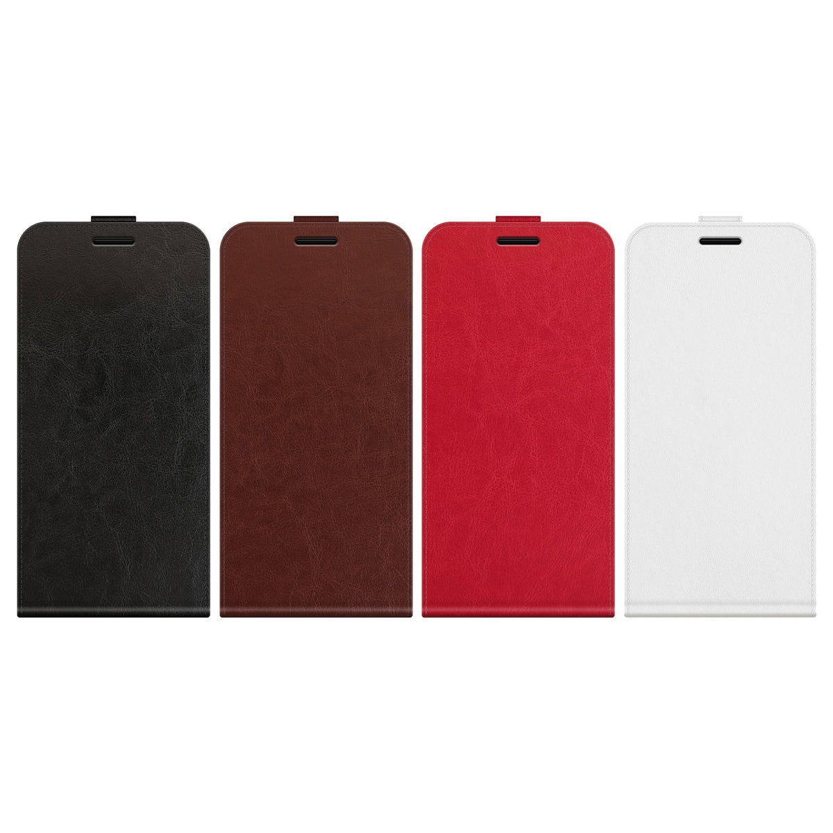 For Galaxy S26 FE 5G R64 Texture Single Vertical Flip Leather Phone Case - Black - SYA002311931A