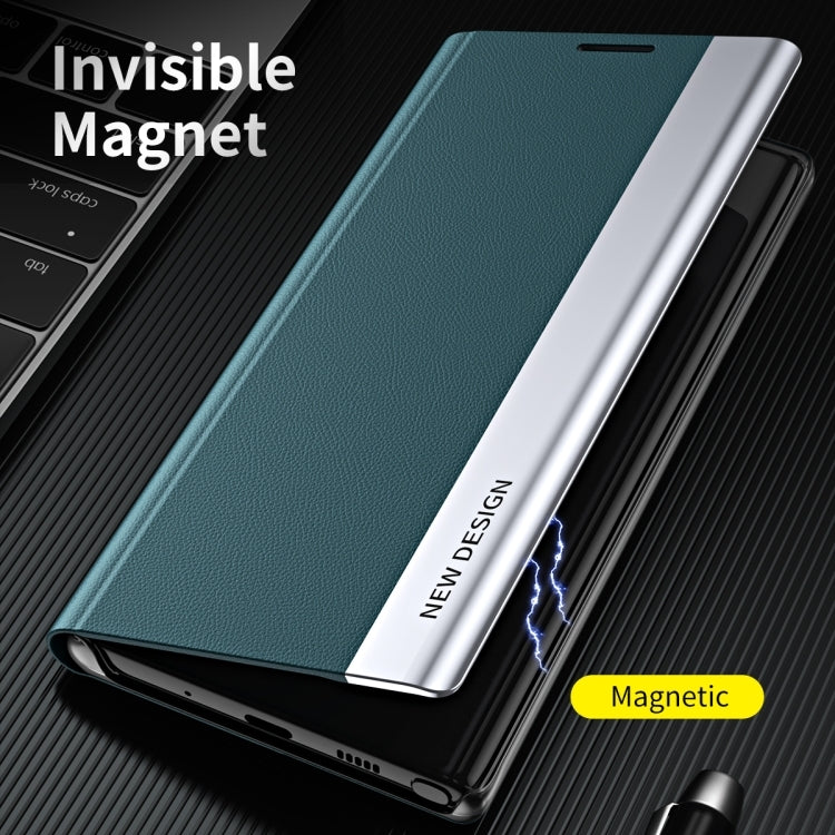 For Xiaomi 17T 5G Side Electroplated Adsorption Leather Phone Case - Black - SYA002316025A