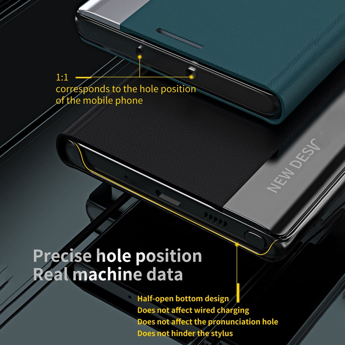 For Xiaomi 17T Pro 5G Side Electroplated Adsorption Leather Phone Case - Dark Blue - SYA002316024B