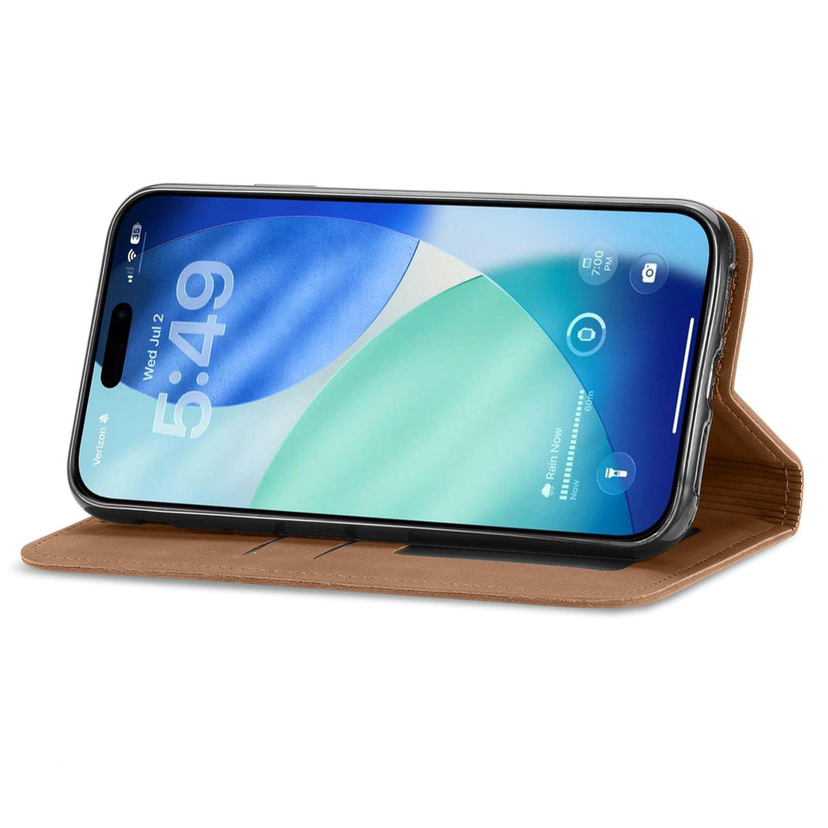 For iPhone 18 Pro Retro Skin Feel Magnetic Leather Phone Case - Brown - SYA002322614B