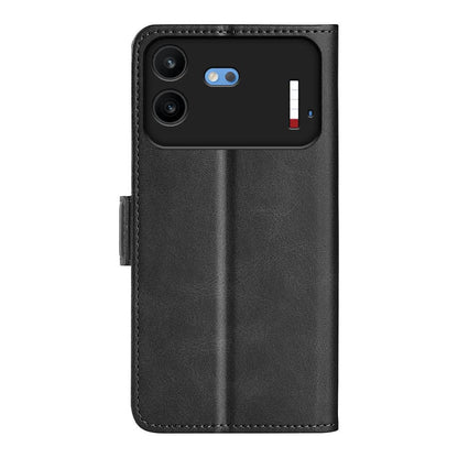 For Nothing Phone 4b Dual-side Magnetic Buckle Horizontal Flip Leather Phone Case - Black - SYA002341305A