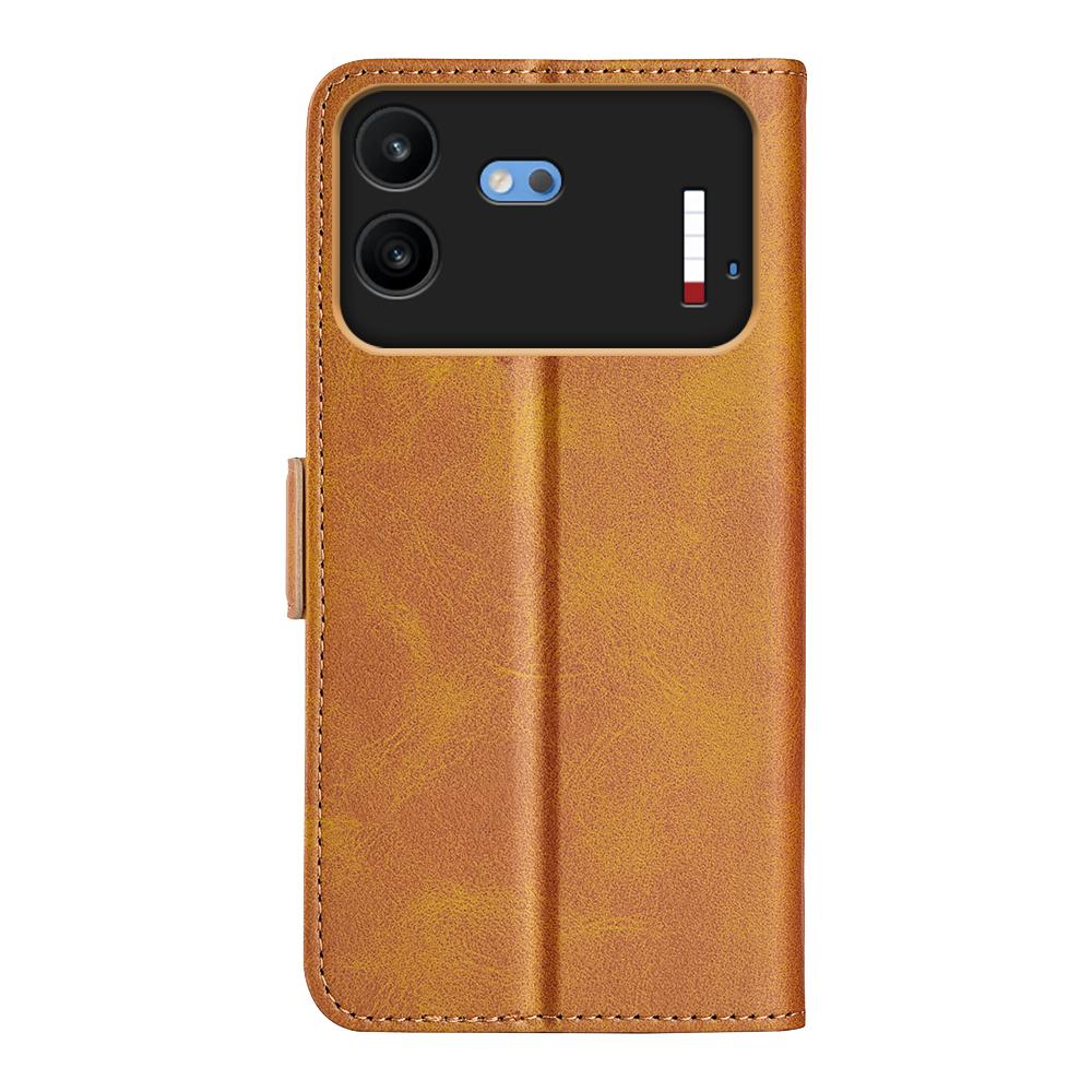 For Nothing Phone 4b Dual-side Magnetic Buckle Horizontal Flip Leather Phone Case - Yellow - SYA002341305B