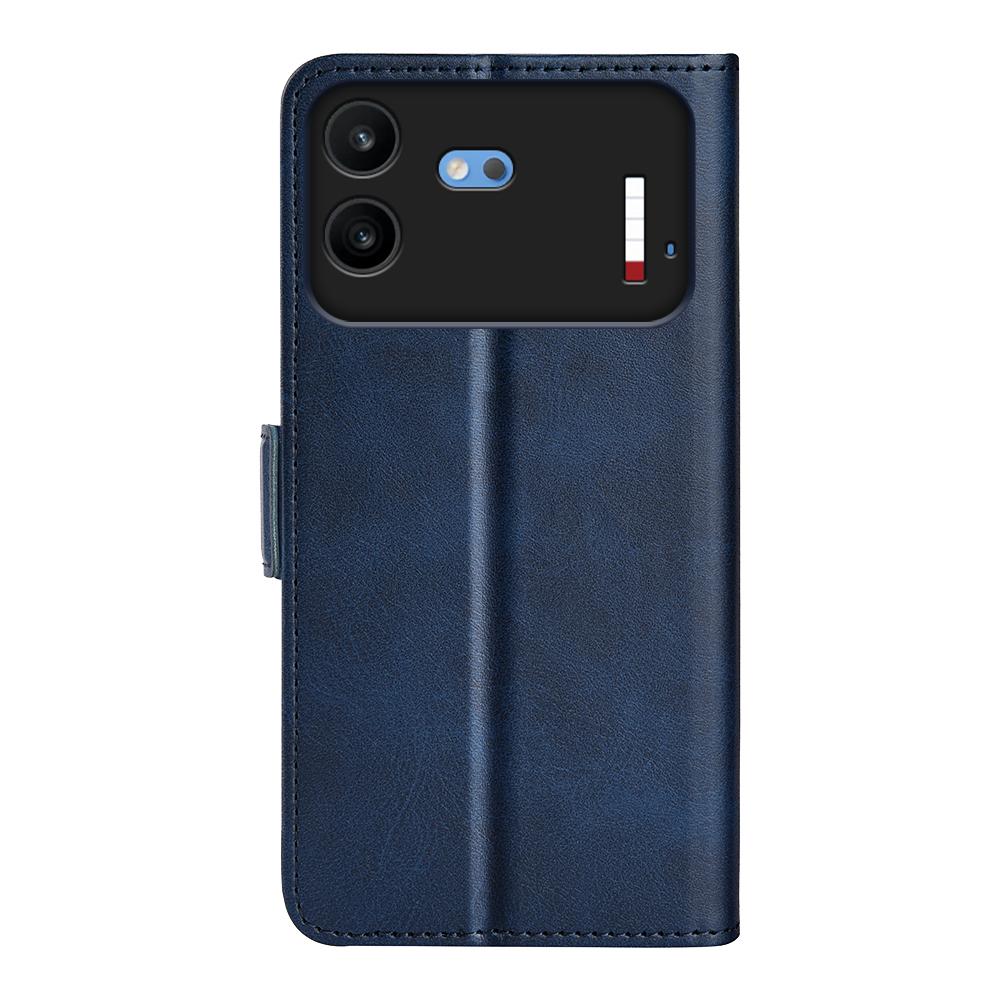 For Nothing Phone 4b Dual-side Magnetic Buckle Horizontal Flip Leather Phone Case - Dark Blue - SYA002341305D