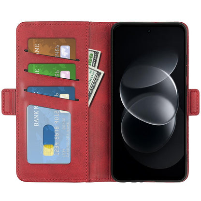 For Nothing Phone 4b Dual-side Magnetic Buckle Horizontal Flip Leather Phone Case - Red - SYA002341305E