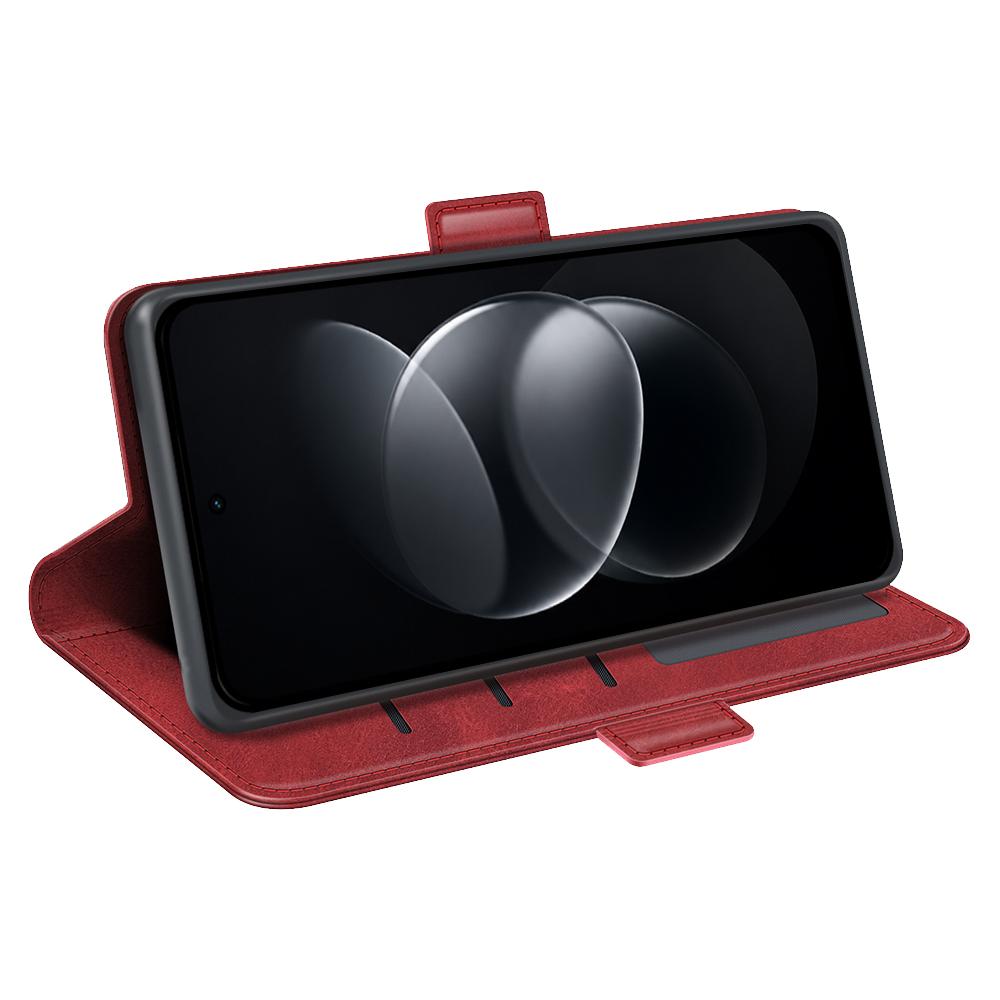 For Nothing Phone 4b Dual-side Magnetic Buckle Horizontal Flip Leather Phone Case - Red - SYA002341305E
