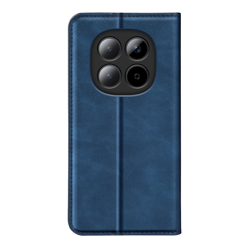 For Redmi Note 15 Pro 5G Global 163.6mm Retro-skin Magnetic Suction Leather Phone Case - Dark Blue - SYA002359953C