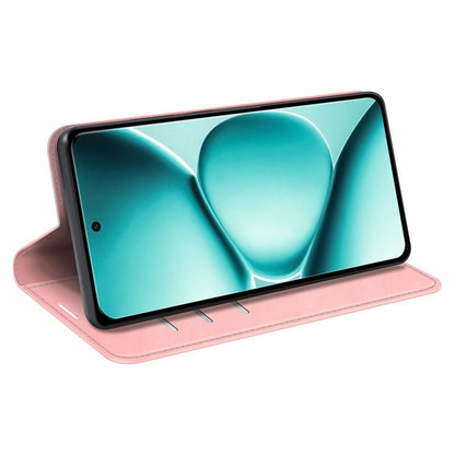 For Redmi Note 15 Pro 5G Global 163.6mm Retro-skin Magnetic Suction Leather Phone Case - Pink - SYA002359953D