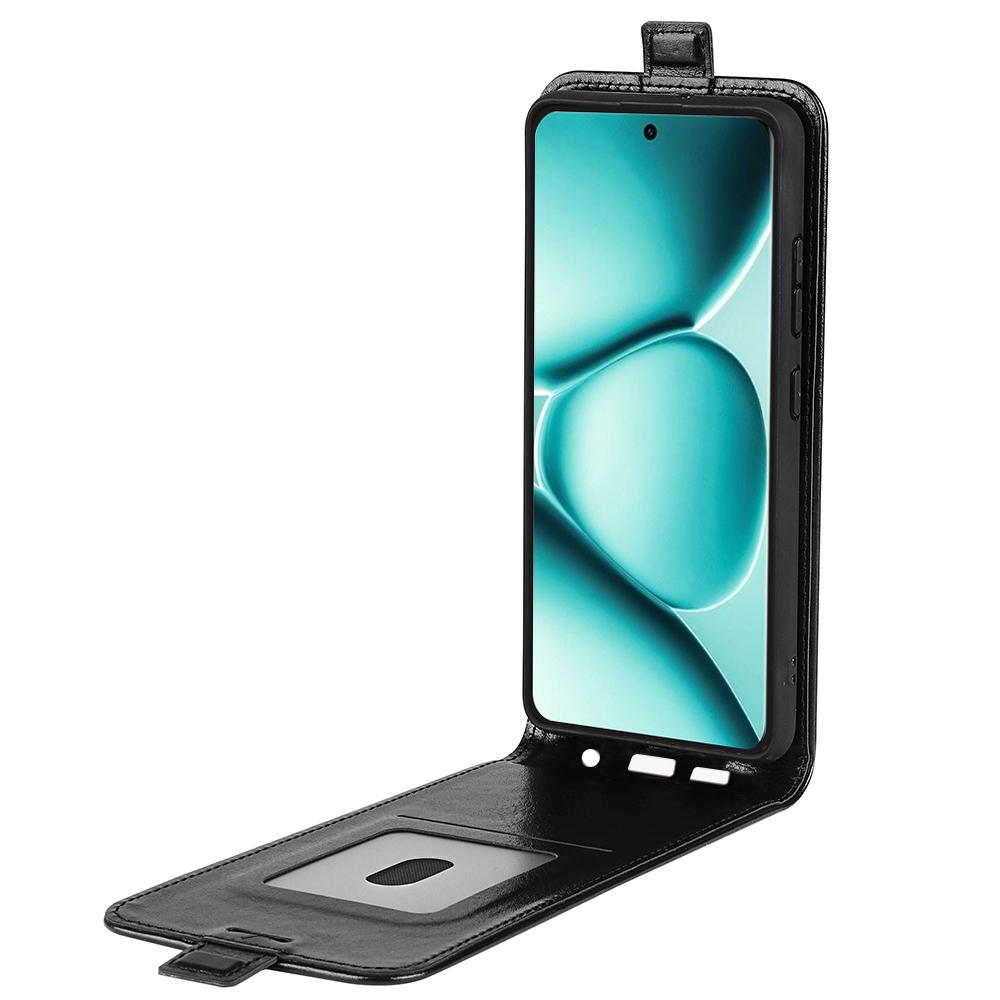 For Redmi Note 15 Pro 5G Global  163.6mm R64 Texture Single Vertical Flip Leather Phone Case - Black - SYA002364052A