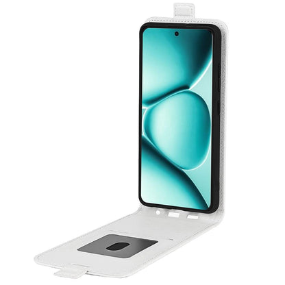 For Redmi Note 15 Pro 5G Global  163.6mm R64 Texture Single Vertical Flip Leather Phone Case - White - SYA002364052B
