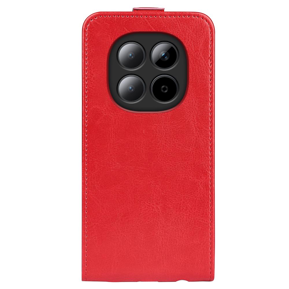 For Redmi Note 15 Pro 5G Global  163.6mm R64 Texture Single Vertical Flip Leather Phone Case - Red - SYA002364052C