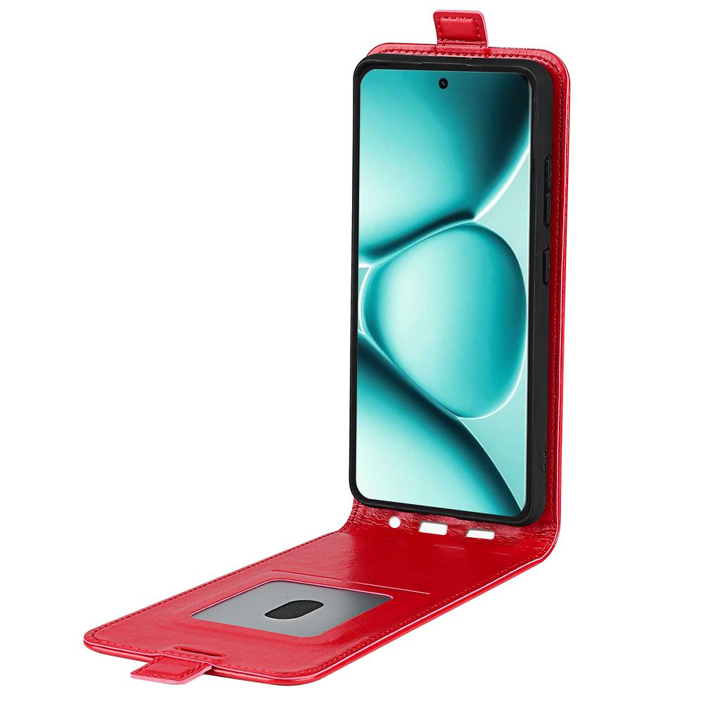 For Redmi Note 15 Pro 5G Global  163.6mm R64 Texture Single Vertical Flip Leather Phone Case - Red - SYA002364052C