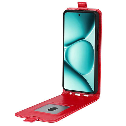 For Redmi Note 15 Pro 5G Global  163.6mm R64 Texture Single Vertical Flip Leather Phone Case - Red - SYA002364052C