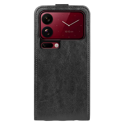 For Xiaomi 18 Pro Max 5G R64 Texture Single Vertical Flip Leather Phone Case - Black - SYA002364055A