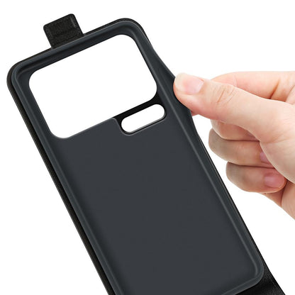 For Xiaomi 18 Pro Max 5G R64 Texture Single Vertical Flip Leather Phone Case - Black - SYA002364055A