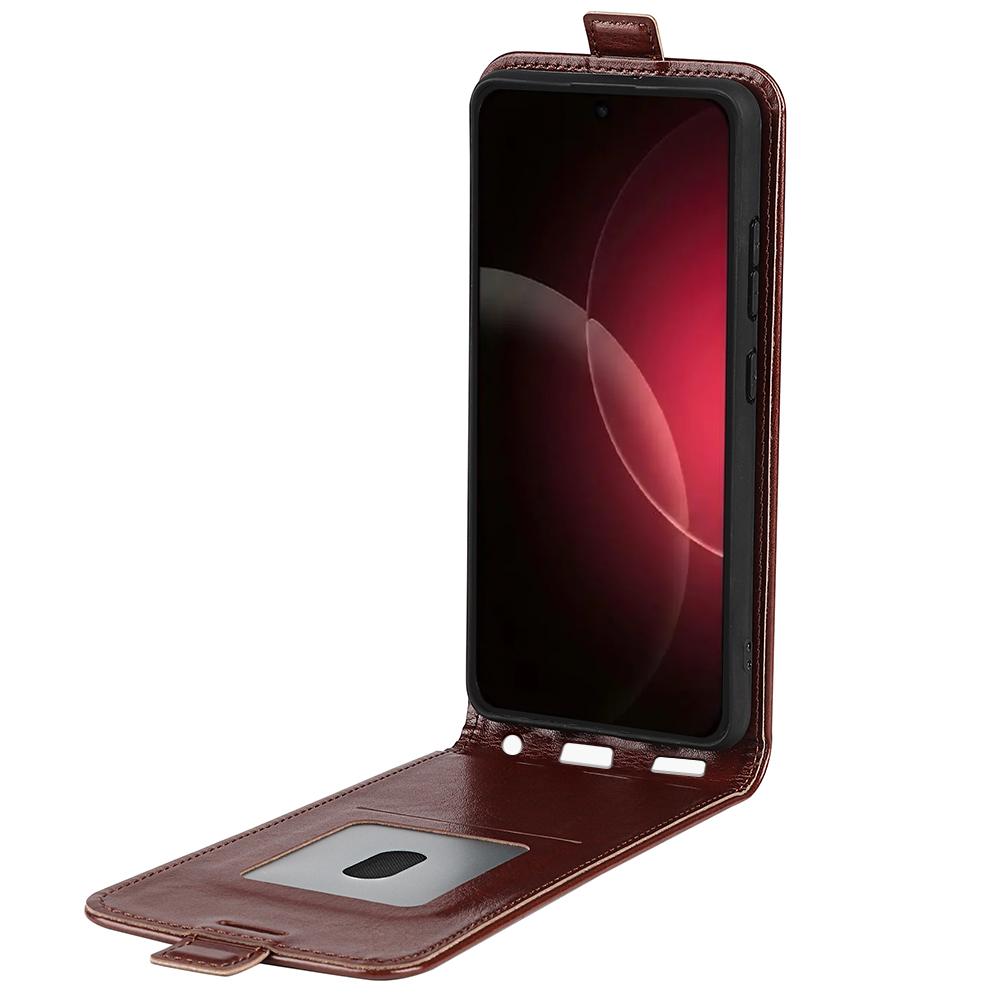 For Xiaomi 18 Pro Max 5G R64 Texture Single Vertical Flip Leather Phone Case - Brown - SYA002364055D