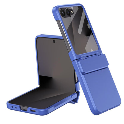 For Galaxy Z Flip8 5G Diamond Case-film Integral Hinge Shockproof Phone Case - Blue - SYA002386206D