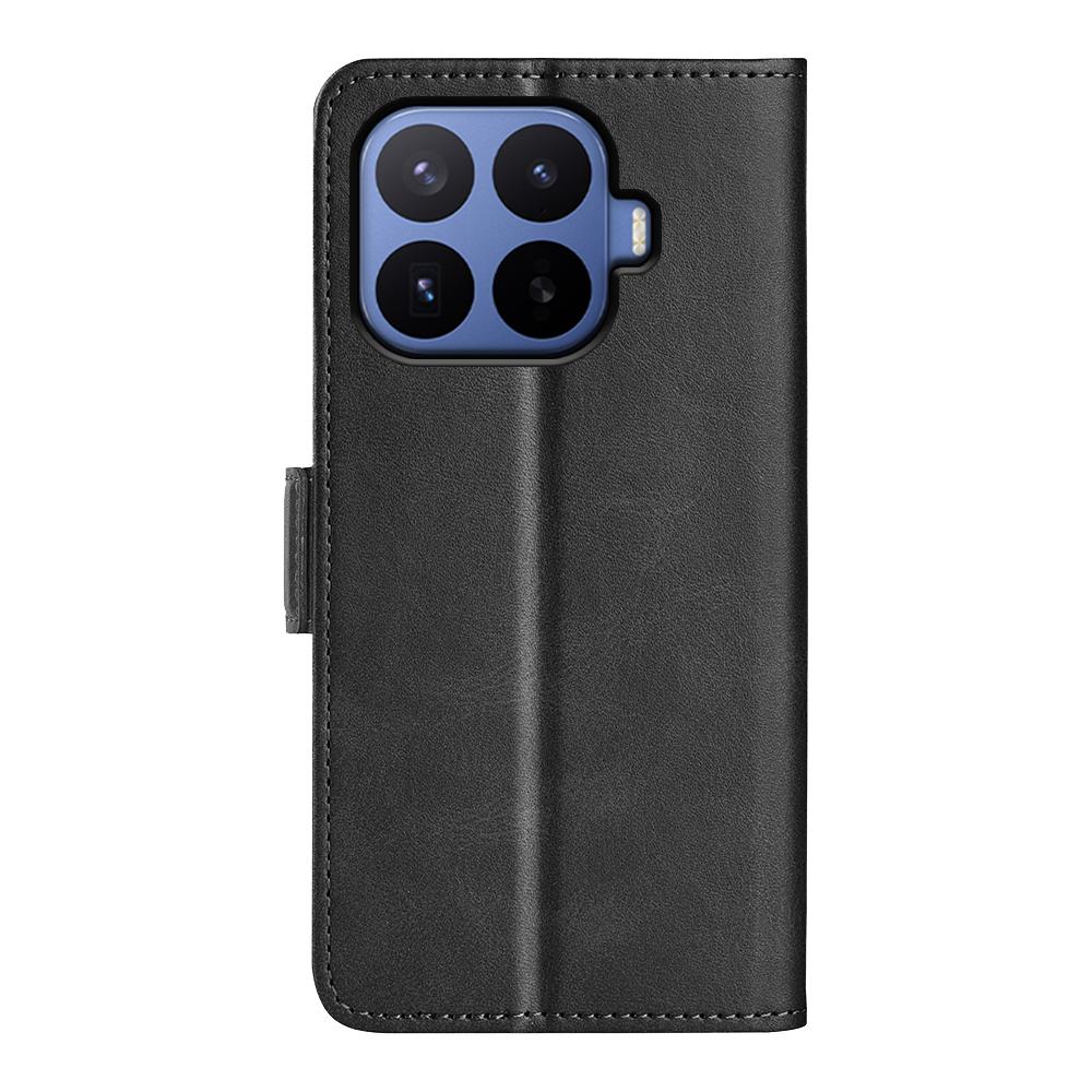 For Xiaomi 17T Pro 5G Dual-side Magnetic Buckle Horizontal Flip Leather Phone Case - Black - SYA002394647A