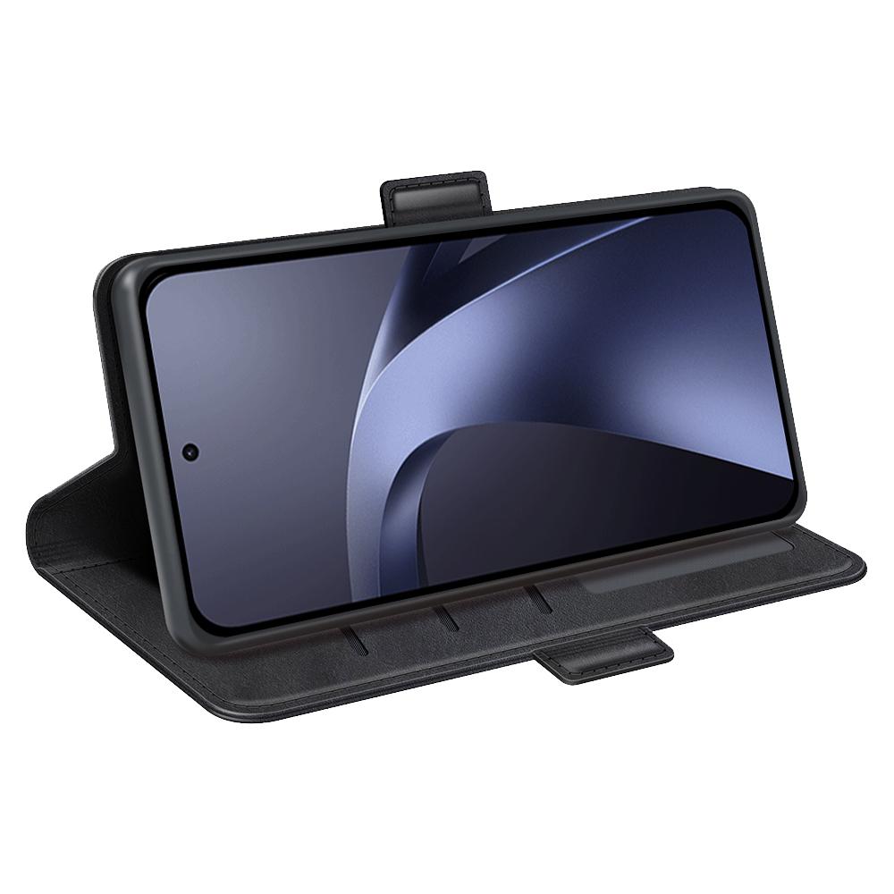 For Xiaomi 17T Pro 5G Dual-side Magnetic Buckle Horizontal Flip Leather Phone Case - Black - SYA002394647A