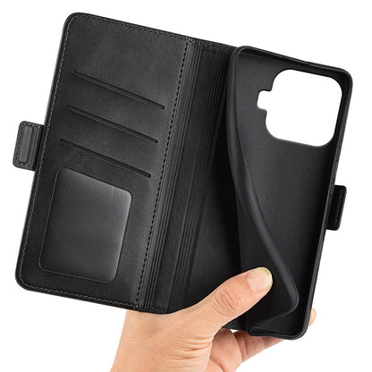 For Xiaomi 17T Pro 5G Dual-side Magnetic Buckle Horizontal Flip Leather Phone Case - Black - SYA002394647A