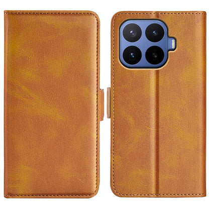 For Xiaomi 17T Pro 5G Dual-side Magnetic Buckle Horizontal Flip Leather Phone Case - Yellow - SYA002394647B