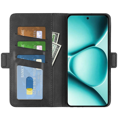 For Redmi Note 15 Pro 5G Global 163.6mm Dual-side Magnetic Buckle Horizontal Flip Leather Phone Case - Black - SYA002394648A